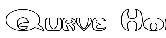 шрифт Qurve Hollow Wide, бесплатный шрифт Qurve Hollow Wide, предварительный просмотр шрифта Qurve Hollow Wide