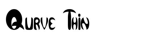 шрифт Qurve Thin, бесплатный шрифт Qurve Thin, предварительный просмотр шрифта Qurve Thin