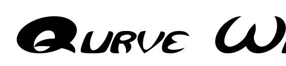 Qurve Wide Italic font, free Qurve Wide Italic font, preview Qurve Wide Italic font
