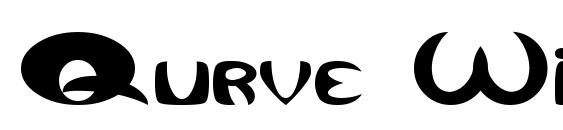 Qurve Wide font, free Qurve Wide font, preview Qurve Wide font