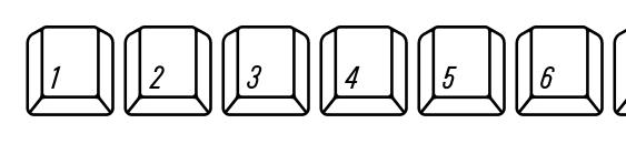 Qwerty mac Font, Number Fonts