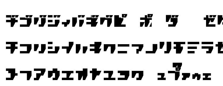 глифы шрифта R.p.g. katakana, символы шрифта R.p.g. katakana, символьная карта шрифта R.p.g. katakana, предварительный просмотр шрифта R.p.g. katakana, алфавит шрифта R.p.g. katakana, шрифт R.p.g. katakana