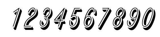 R690 Deco Regular Font, Number Fonts