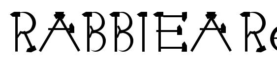 RABBIEA Regular font, free RABBIEA Regular font, preview RABBIEA Regular font