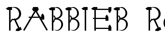 RABBIEB Regular font, free RABBIEB Regular font, preview RABBIEB Regular font