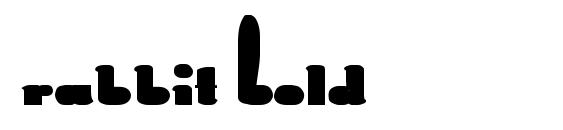 Rabbit Bold font, free Rabbit Bold font, preview Rabbit Bold font