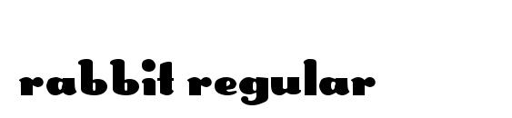 Rabbit Regular font, free Rabbit Regular font, preview Rabbit Regular font