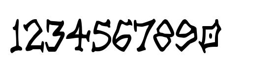 Rad Zad Condensed Font, Number Fonts