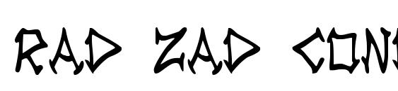 Rad Zad Condensed Font