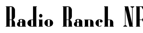 шрифт Radio Ranch NF, бесплатный шрифт Radio Ranch NF, предварительный просмотр шрифта Radio Ranch NF