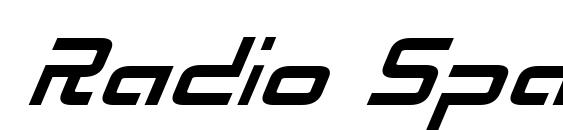 шрифт Radio Space Bold Italic, бесплатный шрифт Radio Space Bold Italic, предварительный просмотр шрифта Radio Space Bold Italic