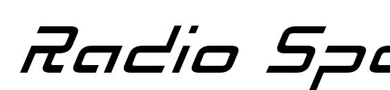 шрифт Radio Space Italic, бесплатный шрифт Radio Space Italic, предварительный просмотр шрифта Radio Space Italic