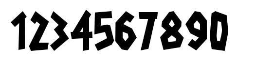 Radioactive Granny Font, Number Fonts