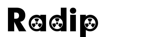 шрифт Radip, бесплатный шрифт Radip, предварительный просмотр шрифта Radip