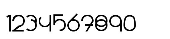Radius Font, Number Fonts