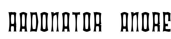 Radonator Anorexia Normal font, free Radonator Anorexia Normal font, preview Radonator Anorexia Normal font