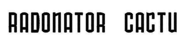Radonator Cactus Normal Font