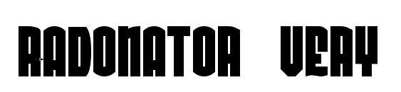 Radonator Very Heavy Normal Font