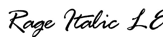 Rage Italic LET Plain.1.0 font, free Rage Italic LET Plain.1.0 font, preview Rage Italic LET Plain.1.0 font