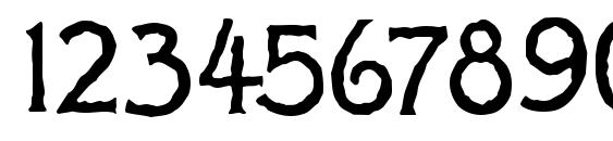 Ragged MF Font, Number Fonts