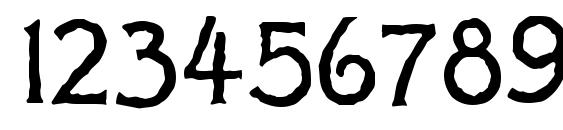 Ragged regular Font, Number Fonts