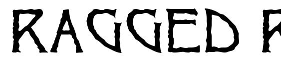 шрифт Ragged regular, бесплатный шрифт Ragged regular, предварительный просмотр шрифта Ragged regular