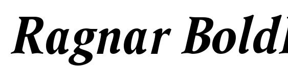 Ragnar BoldItalic font, free Ragnar BoldItalic font, preview Ragnar BoldItalic font