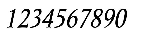 Ragnar Italic Font, Number Fonts