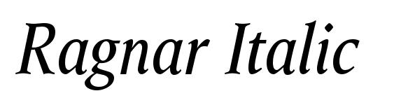 Шрифт Ragnar Italic