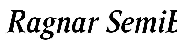 Ragnar SemiBold Italic font, free Ragnar SemiBold Italic font, preview Ragnar SemiBold Italic font
