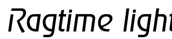Ragtime lightita font, free Ragtime lightita font, preview Ragtime lightita font