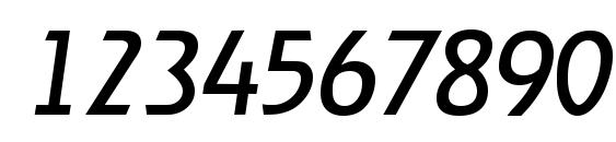 Ragtime Serial RegularItalic DB Font, Number Fonts