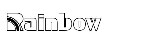 Rainbow font, free Rainbow font, preview Rainbow font
