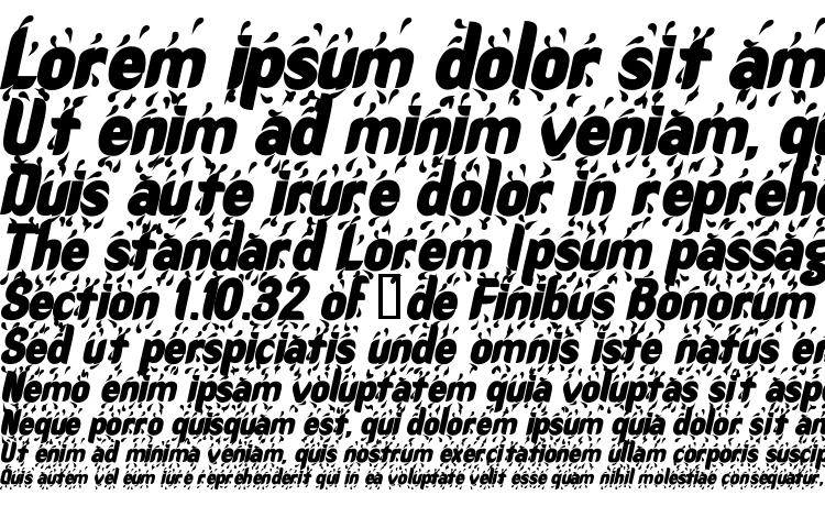 specimens Raindancessk bolditalic font, sample Raindancessk bolditalic font, an example of writing Raindancessk bolditalic font, review Raindancessk bolditalic font, preview Raindancessk bolditalic font, Raindancessk bolditalic font