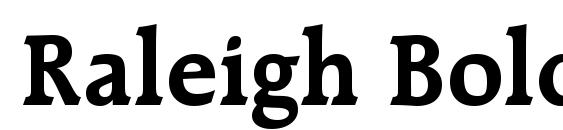 Raleigh Bold BT Font