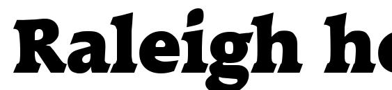 Raleigh heavy Font