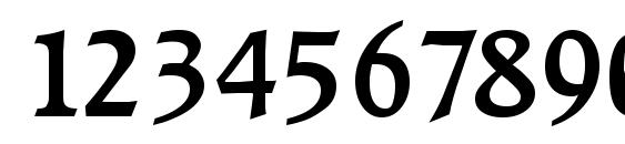 Raleigh medium Font, Number Fonts