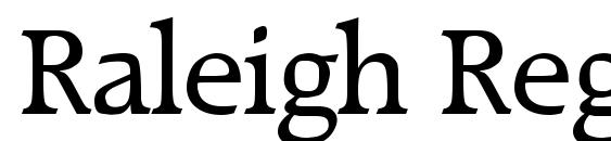 Raleigh Regular Font
