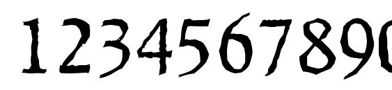 RaleighAntique Regular Font, Number Fonts