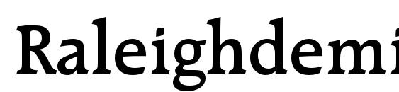 шрифт Raleighdemicbt, бесплатный шрифт Raleighdemicbt, предварительный просмотр шрифта Raleighdemicbt