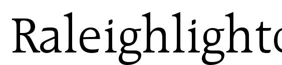 Raleighlightcbt Font