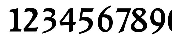 RaleighSerial Medium Regular Font, Number Fonts