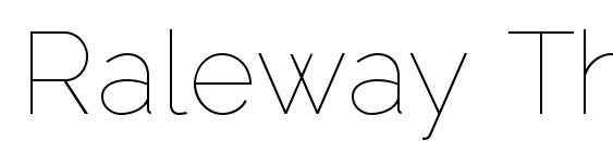 Raleway Thin font, free Raleway Thin font, preview Raleway Thin font