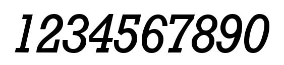 Rambault Italic Font, Number Fonts