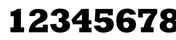 Rambault Xbold Regular Font, Number Fonts