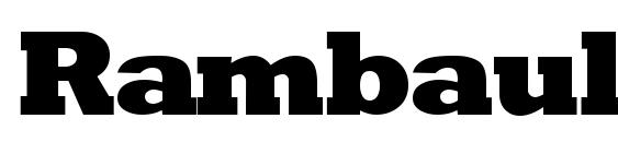 шрифт Rambault Xbold Regular, бесплатный шрифт Rambault Xbold Regular, предварительный просмотр шрифта Rambault Xbold Regular