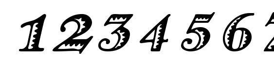 Ramona Italic Font, Number Fonts