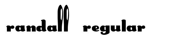 RANDALL Regular font, free RANDALL Regular font, preview RANDALL Regular font