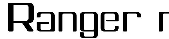 Ranger regular Font