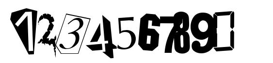 Ransom Note Font, Number Fonts